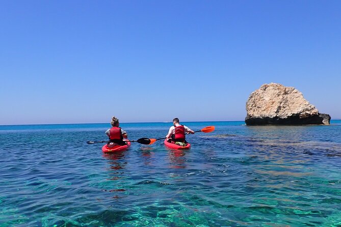3-hour Guided kayaking trip around Agia Napa Sea Caves - Ammos Kambouri Beach is the practical starting point