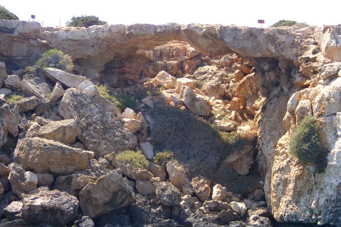 APHRODITE II -LAZY DAY CRUISE-BLUE LAGOON,TURTLE COVE, with LUNCH - Sea caves and Cape Greco from the water
