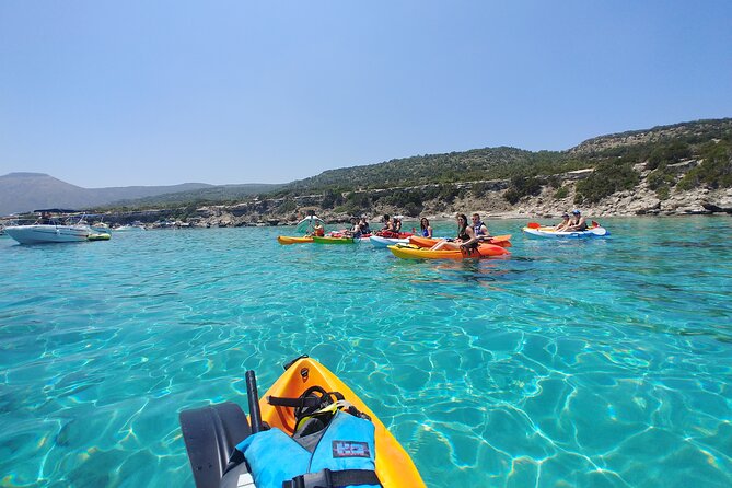 Aphrodite Kayak Experience with Guide and Free photos included - Paddling past Latchi’s beaches and Anassa Hotel caves