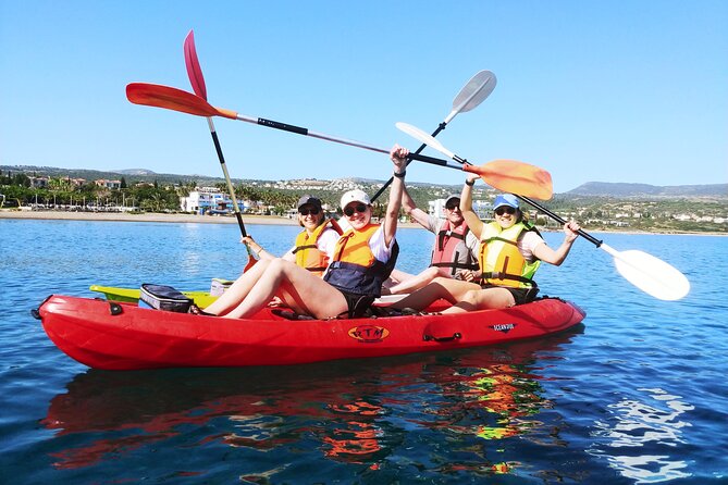 Aphrodite Kayak Experience with Guide and Free photos included - Giannakis Beach and Takkas Beach by water