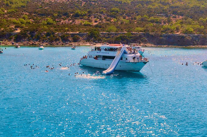 Blue Lagoon (Akamas) Bus & Boat Tour with Water Slide From Paphos - What the $44.41 price includes