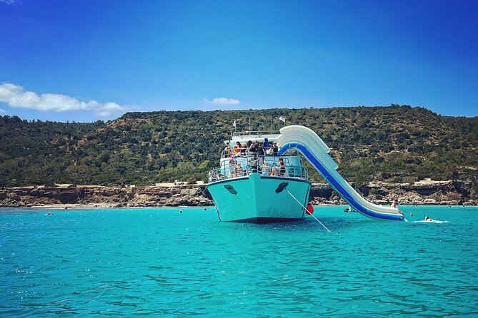 Blue Lagoon cruise: giant slide, music & Paphos hotel transfers - Key points to know before booking