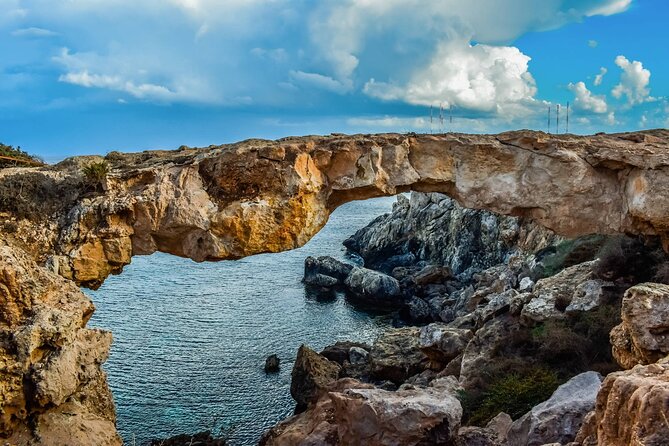 Cave Dwellers Half Day Jeep Safari from Protaras, Ayia Napa - Love Bridge begins the morning