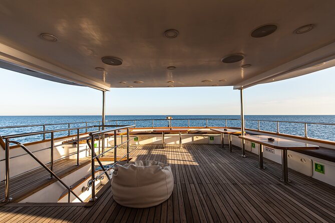 Cruise with lunch & Swimming Stops on Ayia Napa's biggest boat - Sea caves and Cape Greco from the water