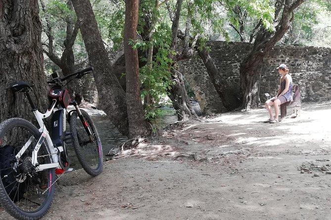 Explore Paphos forest with e-mountain bikes - Riding from Tzelefos Bridge into Paphos Forest