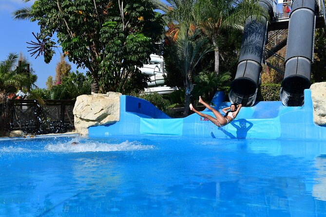 Fasouri Watermania Waterpark Admission Ticket - Shade, sunbeds, lockers, and changing areas