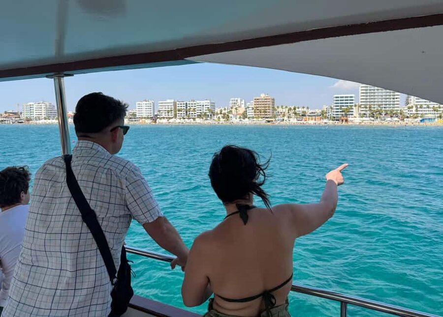 Larnaca: Glass-Bottom Boat Cruise with Fishing and BBQ Lunch - Leaving Larnaca Marina for a half-day at sea