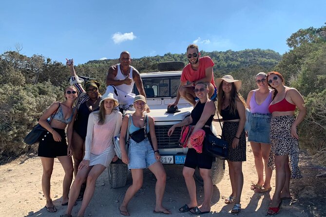 Paphos: Akamas Gorge & Turtle Bay & Donkey Farm Jeep Safari Tour - Sea caves and the first coastal views