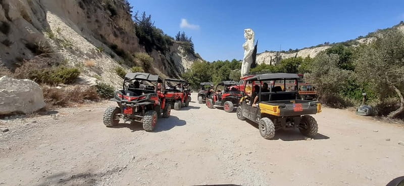 Paphos: Buggy Tour Akamas incl and Adonis Falls - Starting in Peyia with a proper safety briefing