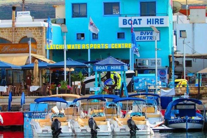 Self-drive Amathunta Private Speedboat to Blue Lagoon, Caves etc - At Latchi Harbour, the briefing matters