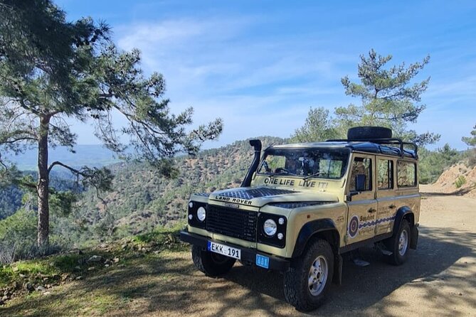 Troodos Mountains Jeep Tour with Wine Tasting - Chantara Waterfall and a short forest walk