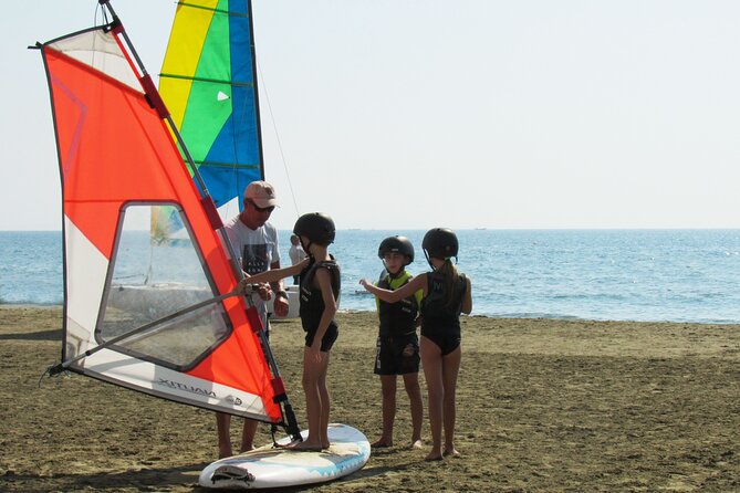 Windsurfing Lesson in Cyprus - What the beach simulation teaches you first