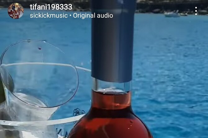 Wine tasting on-board the Demetris Chara BBQboat BlueLagoon tours - Barbecue lunch served at the lagoon
