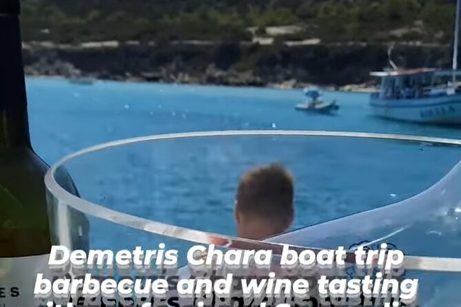Wine tasting on-board the Demetris Chara BBQboat BlueLagoon tours - Blue Lagoon: two and a half hours at anchor